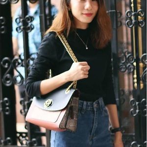 NEW Coach Parker with rivets and snakeskin detail